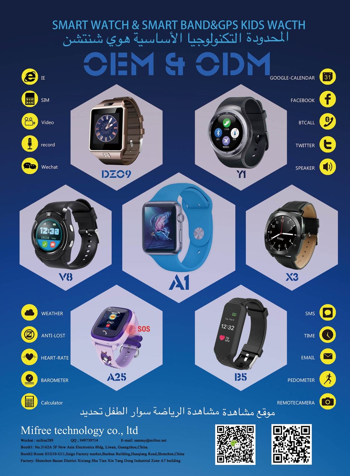 Bluetooth speakers and smart watches